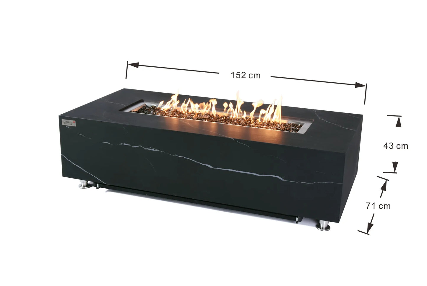 Elementi Plus Varna Fire Table – 16 kW | OFP121BB