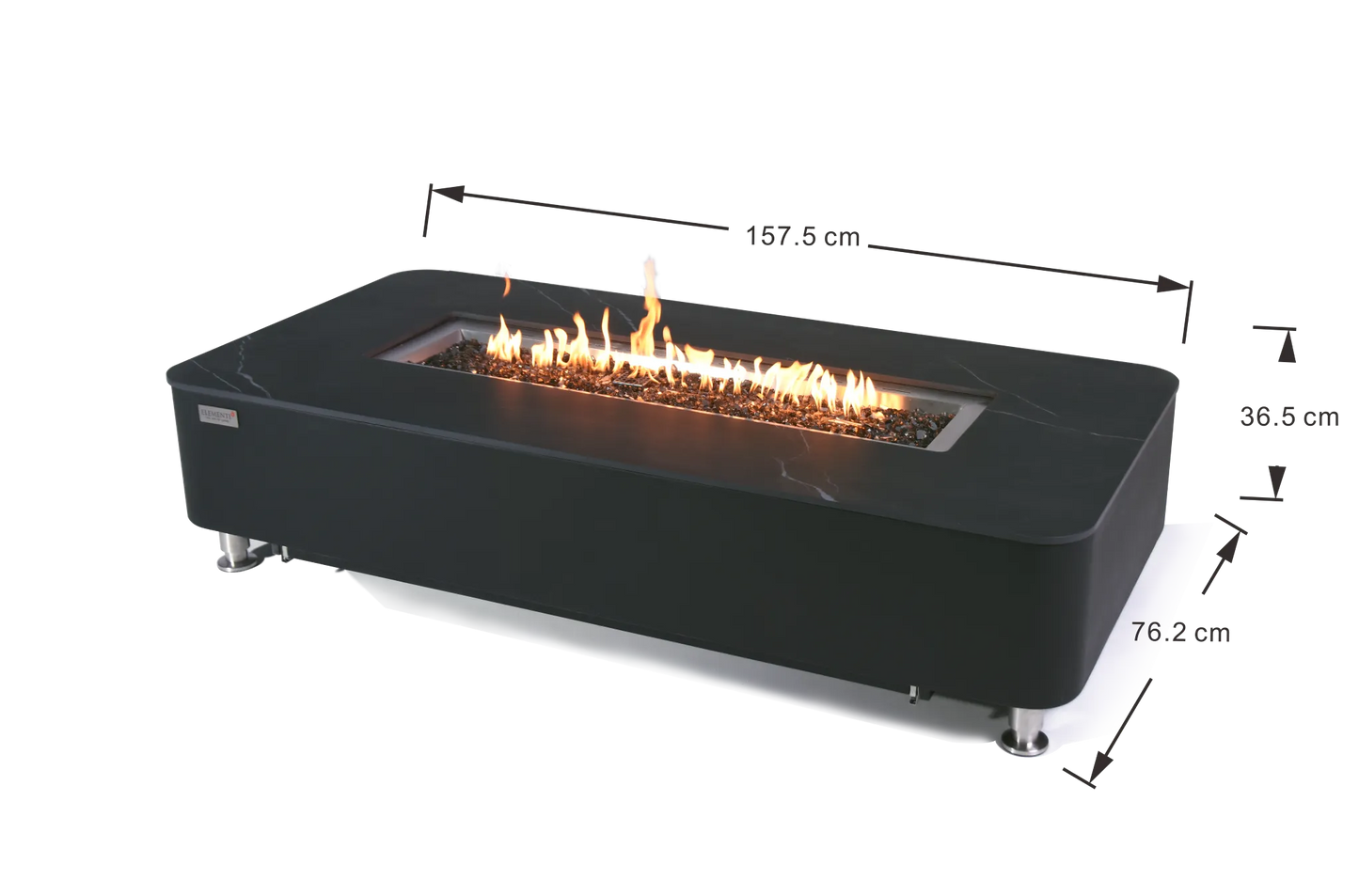 Elementi Plus Valencia Fire Table – 16 kW | OFP102BB