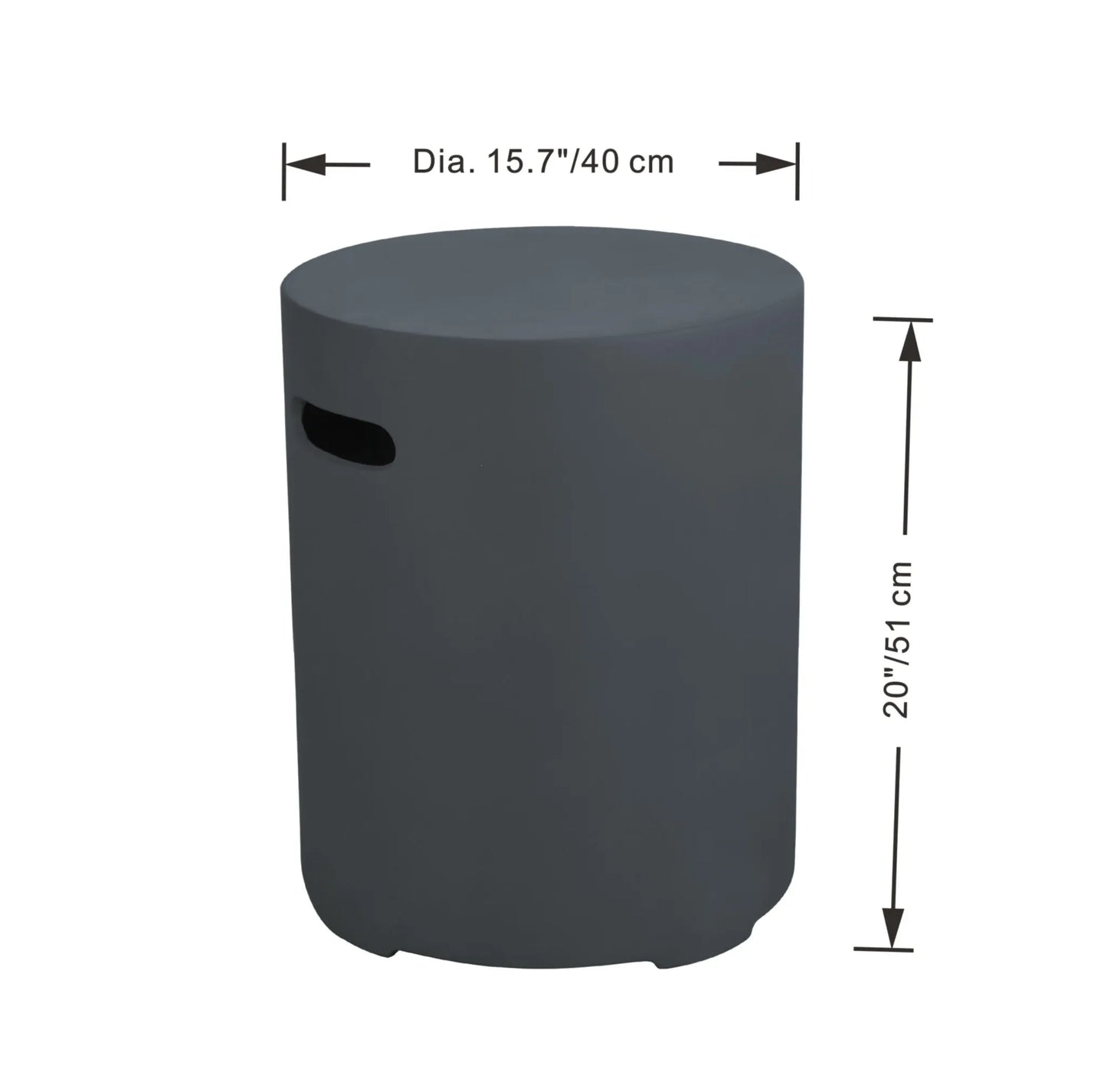 Elementi Round Tank Cover – Small | Dark or Light Grey