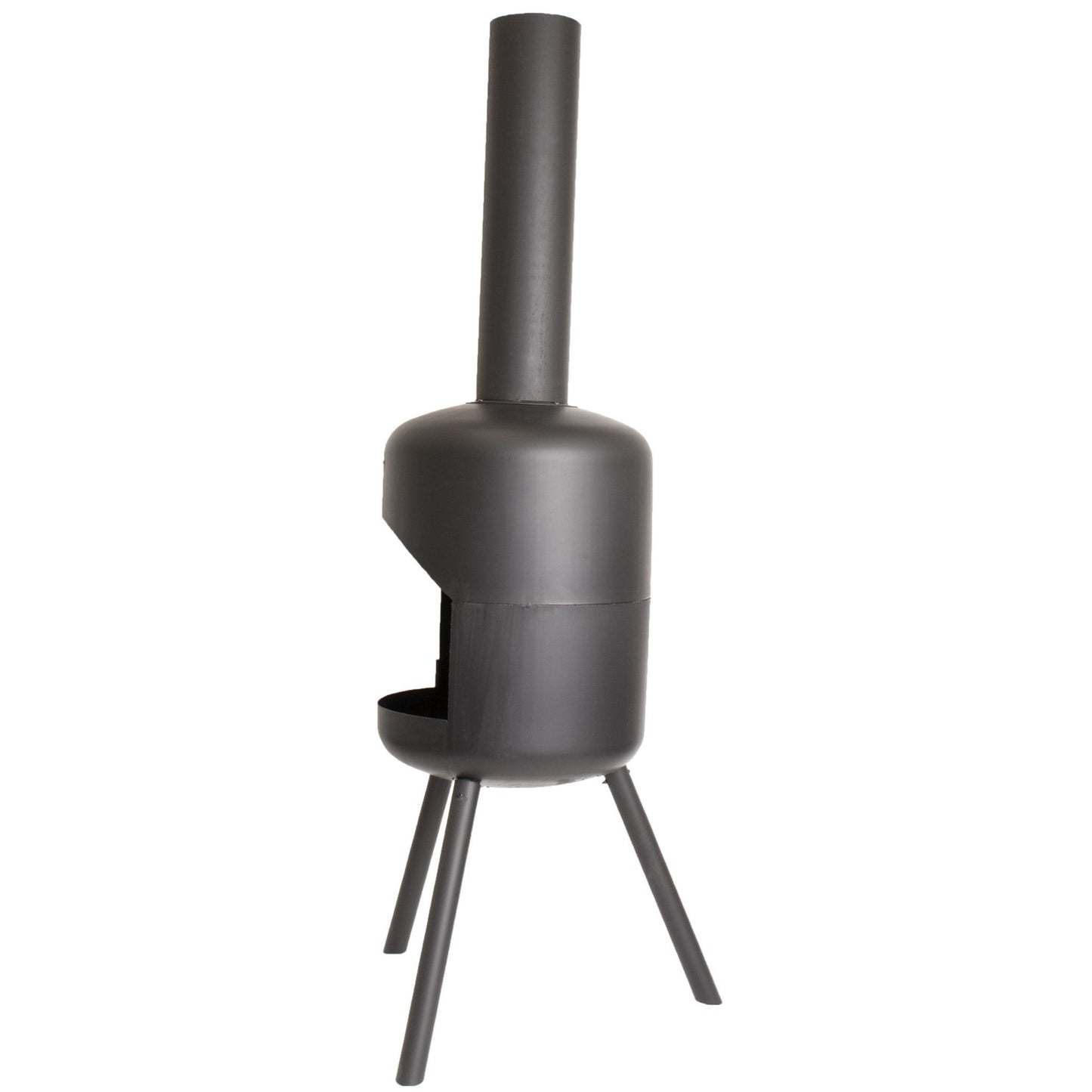 BonFeu BonSelo Black Outdoor Fireplace / Chimenea 3901 - Outdoor Fireplace side
