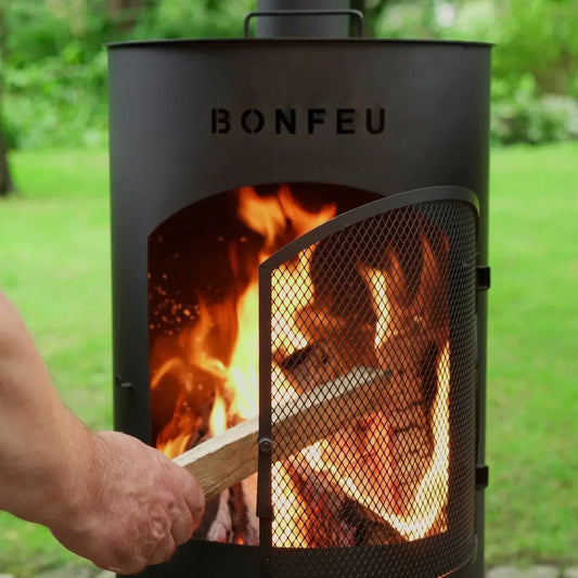 BonFeu BonTino LP Outdoor Fireplace (Black) 3501