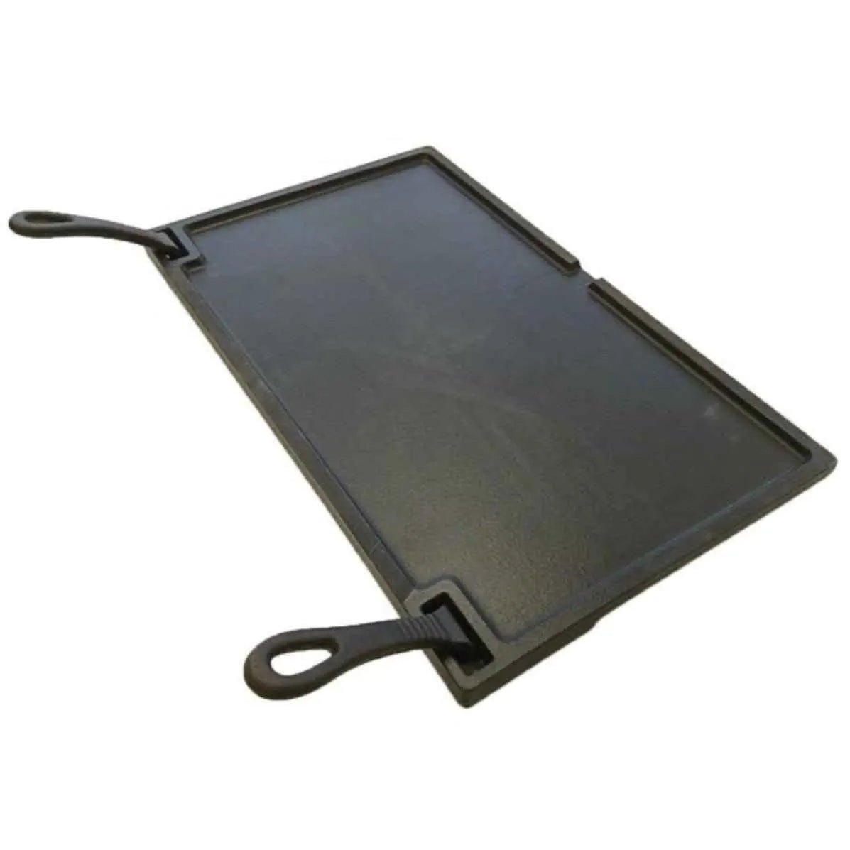 Buschbeck cast iron plancha black cast iron griddle with two looped handles for versatile cooking