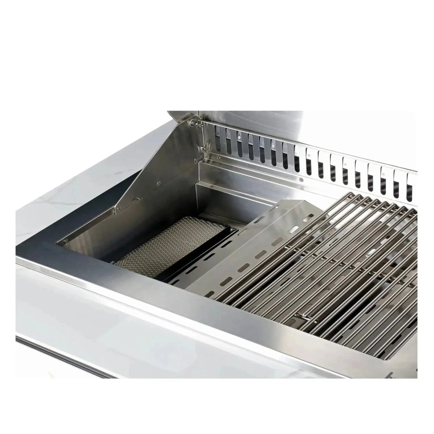Buschbeck Derby Outdoor Kitchen | White Marbled Ceramic Finish | BB-ISLKIT-W