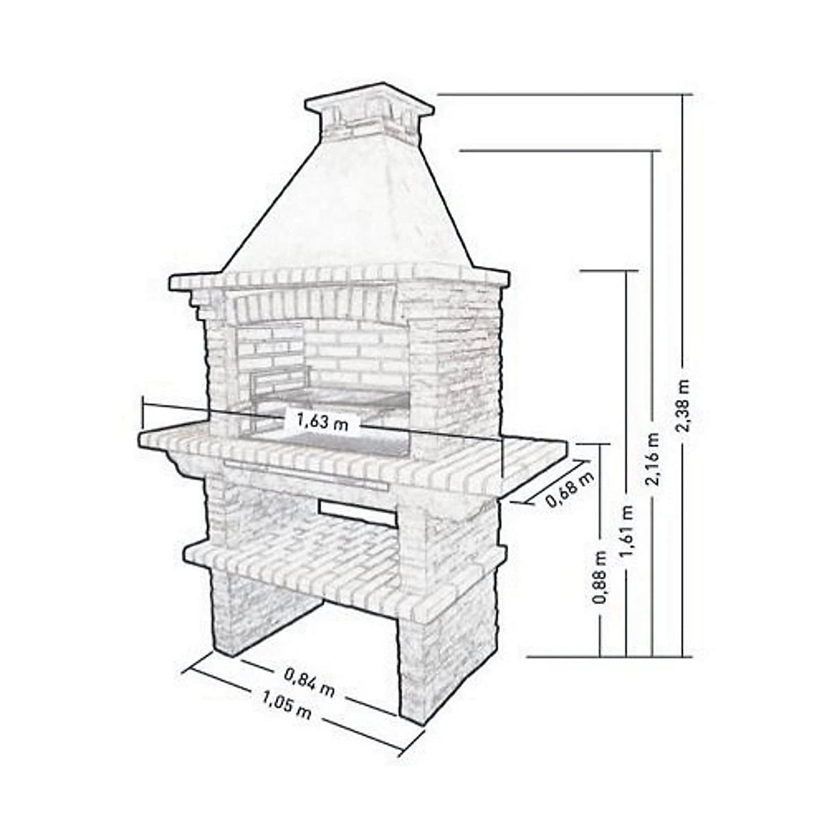 Callow Mediterrani Slate Masonry BBQ | 421D