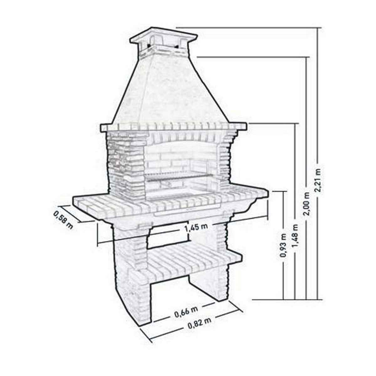 Callow Mediterrani Stone Masonry BBQ | 402L (Light) 402D (Dark)