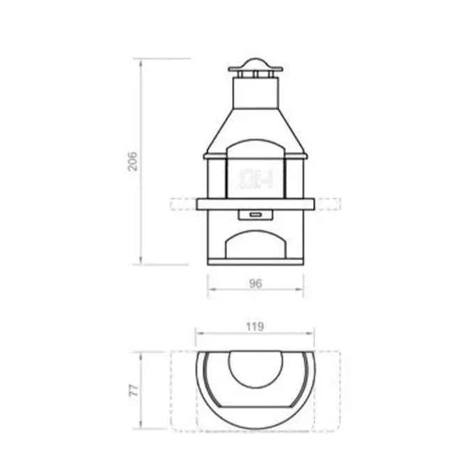 Callow Rondo Modern Masonry BBQ | RonM