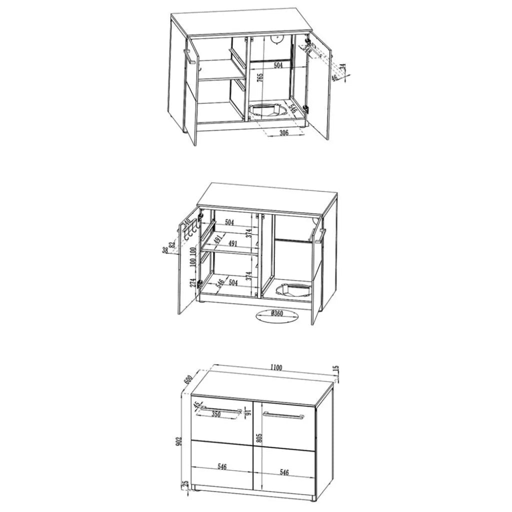 Cozze Elements Outdoor Kitchen 110 - Door Module | 90984 - Outdoor Kitchens