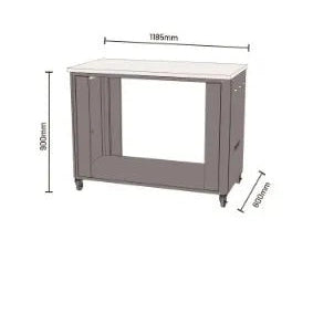 Cozze Outdoor Kitchen 115 with stainless top | 90535 - Outdoor Kitchens