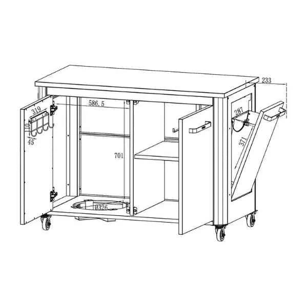Cozze Outdoor Kitchen 120 Cabinet | 90526