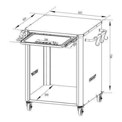 Cozze Outdoor Table with Pull-Out | 90300