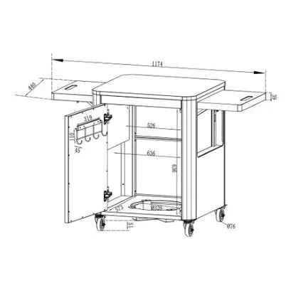 Cozze Premium 600 Outdoor Table Unit | 90522