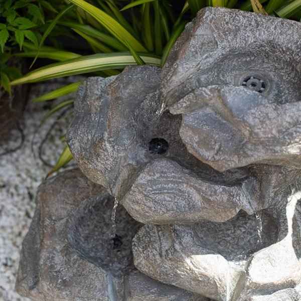 Easy Fountain Cascading Rocks Solar Water Feature | S45324L
