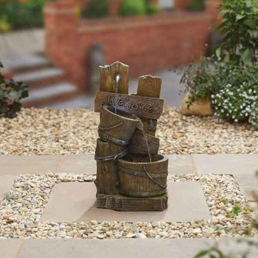 Easy Fountain Fence Post Pours Water Feature | 45153L