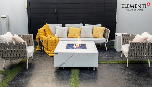 Elementi Plus Bianco Fire Table – 16 kW | OFP103BW