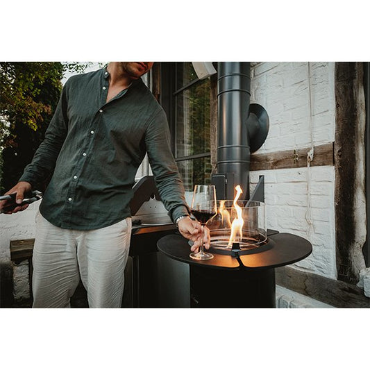 Enders NOVA LED Flame Patio Heater Shelf Set