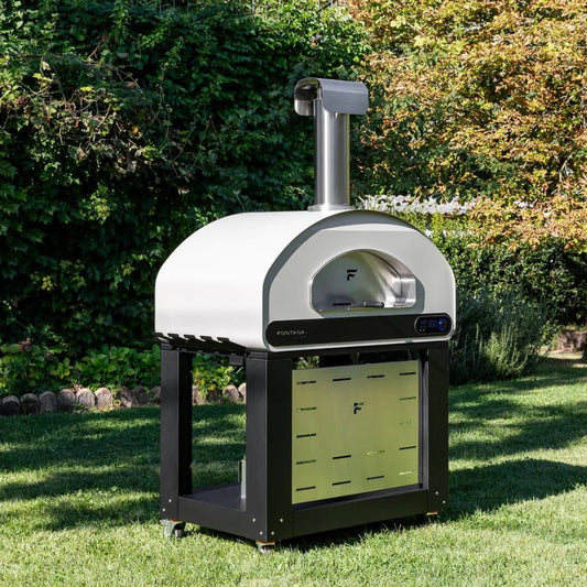 Fontana Forni Volta 90 - Dual Fuel Pizza Oven - Grey & White | VT90GSC - Pizza Ovens