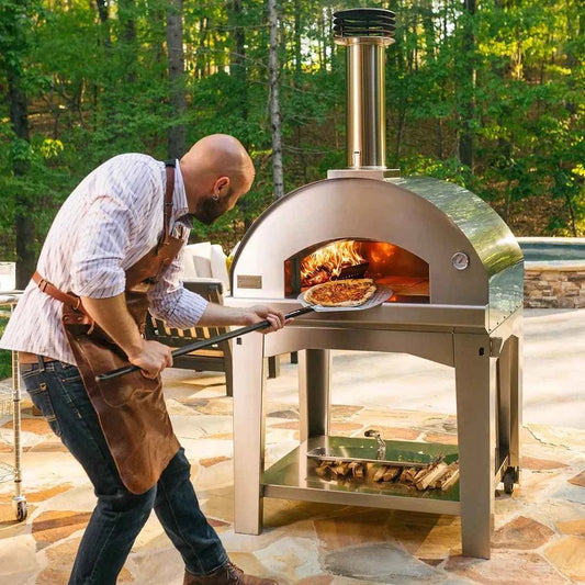 Fontana Mangiafuoco Anthracite Build In Wood-Fired Pizza Oven | MNLASC