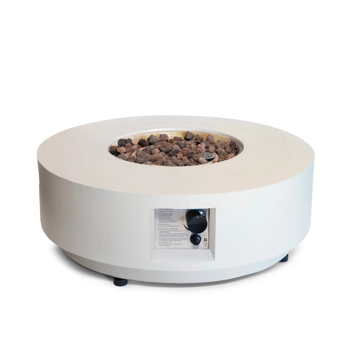 Happy Cocooning Estate Round 76 Gas Fire Pit Table | HCEST76