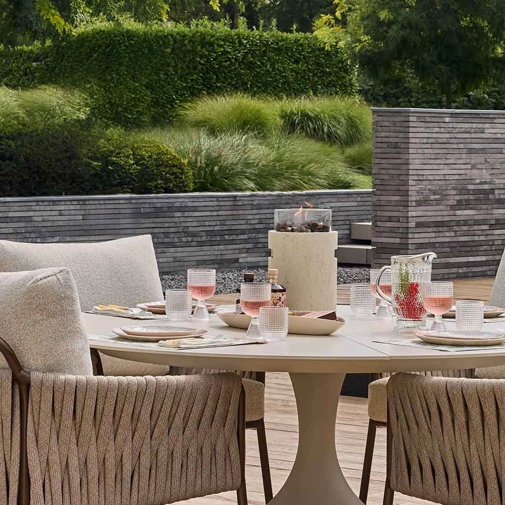 Happy Cocooning Lumi Stone Tabletop Gas Fireplace | HCLUMTR-04