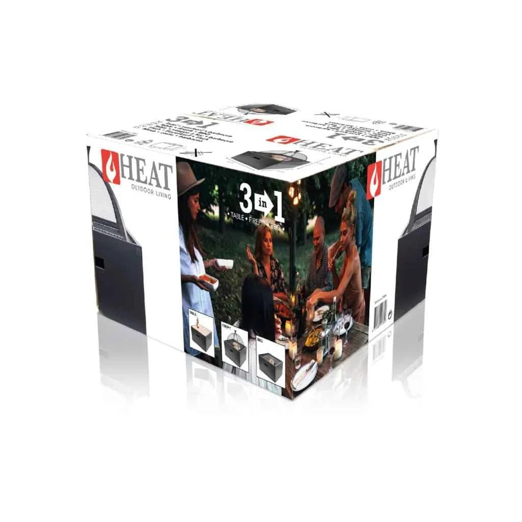 HEAT 3 in 1 Firepit (Firepit + BBQ + Side Table) | FP.004