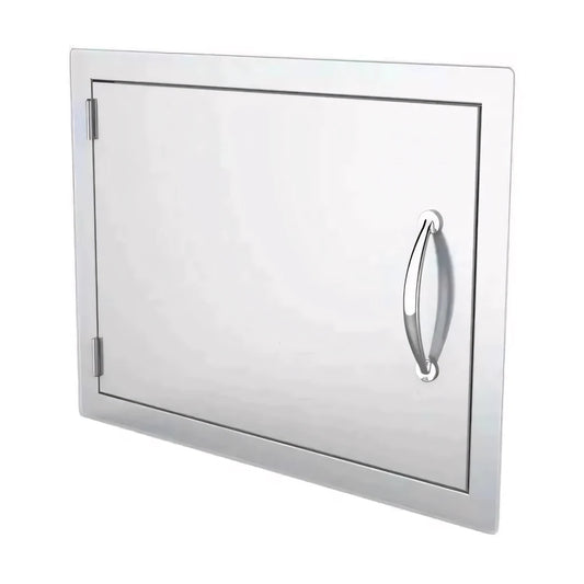 Sunstone horizontal stainless steel cabinet door dh1724 with sleek polished finish and curved handle