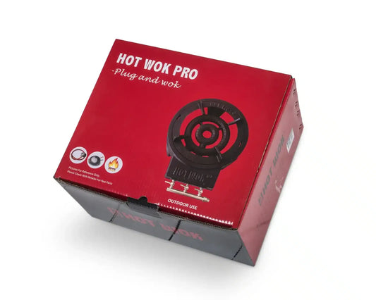 Red cardboard box for hot wok starter-kit 12 kw pro outdoor cooking appliance pack of 4 pieces hw3812