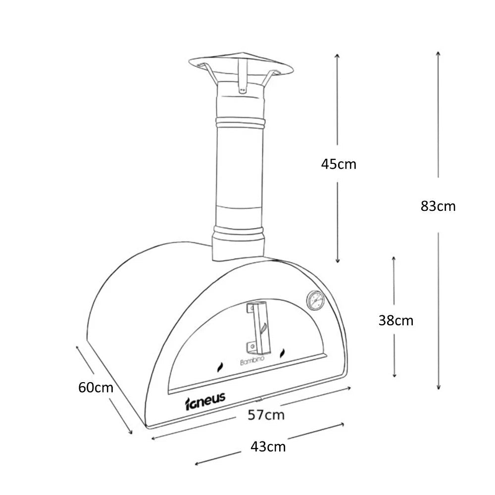 Igneus Bambino Wood‑Fired Pizza Oven | BAMBINO