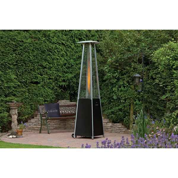 Lifestyle Tahiti II Flame Patio Heater (Black or Stainless Steel)