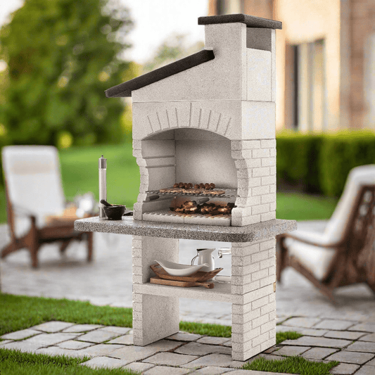 Palazzetti Guanaco 2 Masonry Wood or Charcoal Barbecue | 803004920 - BBQs & Grills