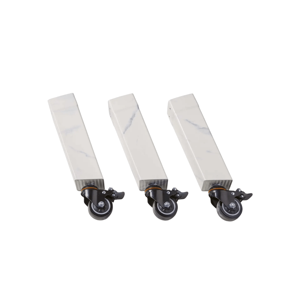 Moddern Kamado Pedestal Legs with Wheels - Marble Look (3pcs) | MA139 - Pedestal Legs