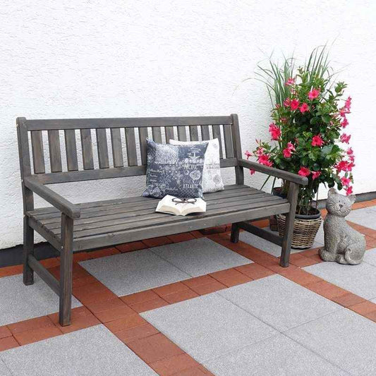 Promex Grey Johanna 3 Seater Garden Bench | 60047