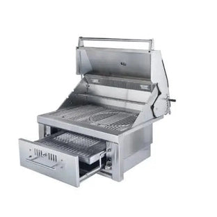 Sunstone 30″ Charcoal & Wood Hybrid Single Zone Grill | SUNCHSZ30 - BBQs & Grills