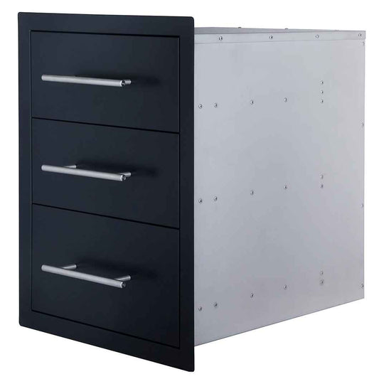 Sunstone Black Series Triple Access Drawer | B-TD24-BK