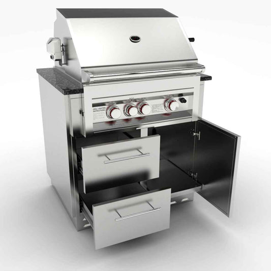 Sunstone Cabinet for 3 Burner Gas Grill | SAC34GLPCD