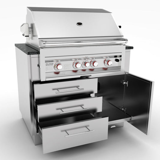 Sunstone Cabinet for 4B Gas Grills | SAC40GLPCD - Outdoor Kitchens