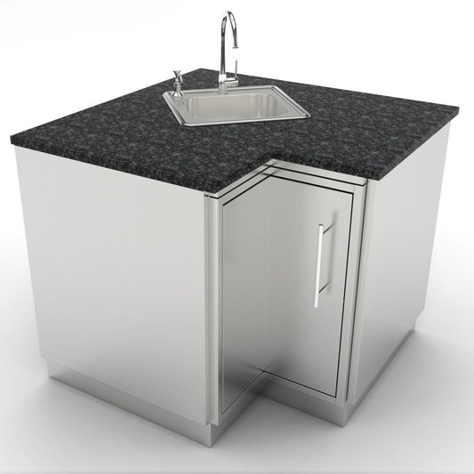 Sunstone Cabinet for Corners | SBC12SLS - Storage Cabinets