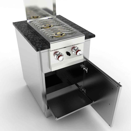 Sunstone Cabinet for Double Burner or Cocktail Station | SAC20CSDR