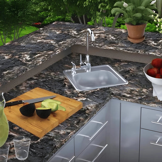 Sunstone Drop In Sink with Tap | A-SS17