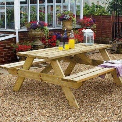Woodshaw Appleton 6 Seater Picnic Bench 600002 - Garden Furniture