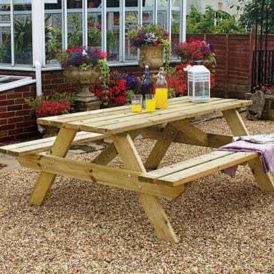 Woodshaw Appleton 6 Seater Picnic Bench 600002