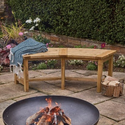 Woodshaw Appleton Curved Bench 610012 - Garden Furniture
