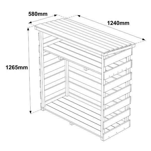 Woodshaw Appleton Log Store 680001