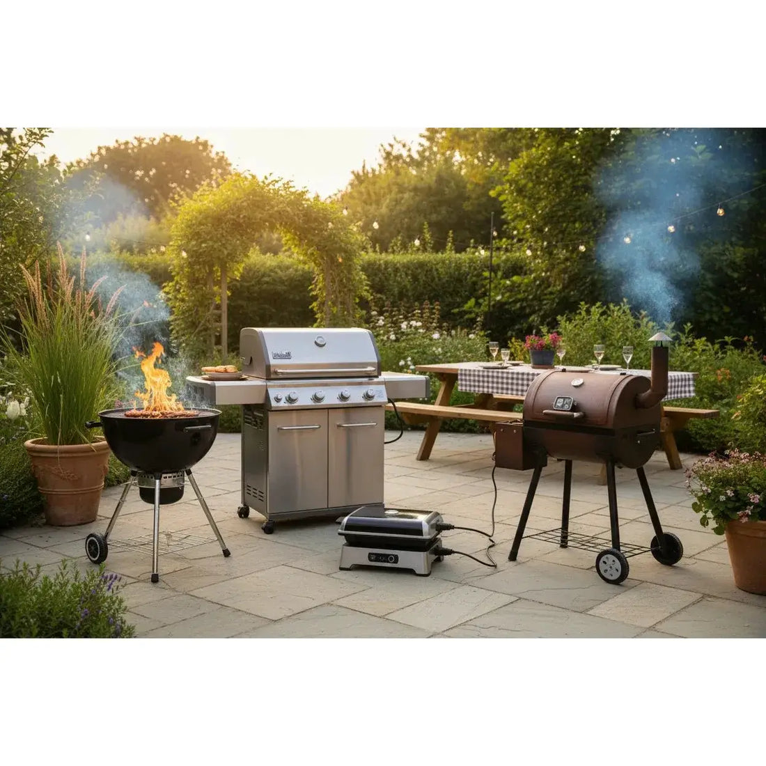 Comparing Charcoal, Gas, Electric, and Pellet Grills: Which is Right for You? - GardenHearth