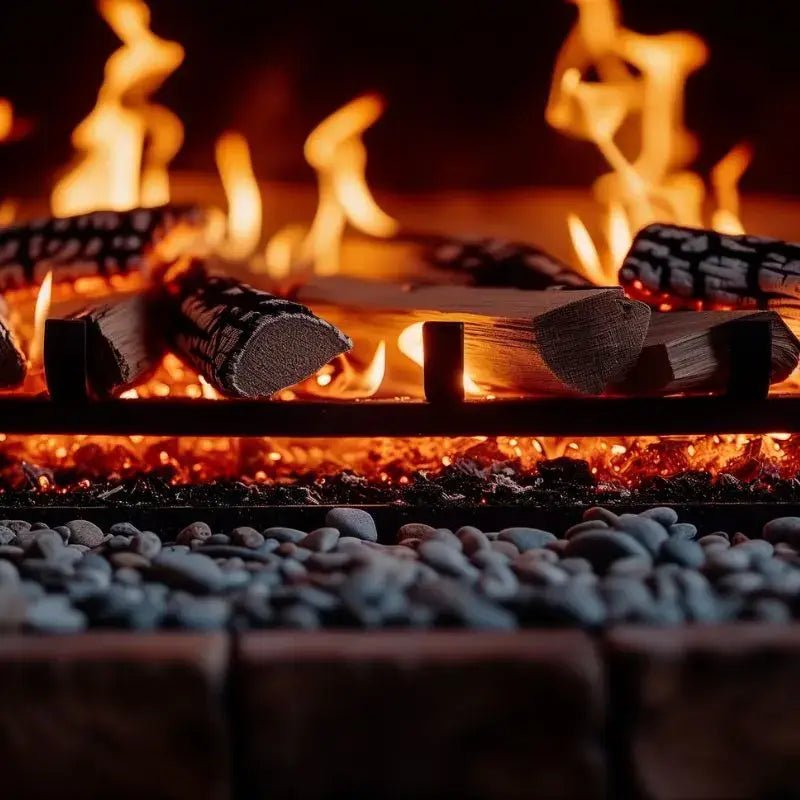 Fireplace Accessories showing gas flame-effect fireplace- GardenHearth