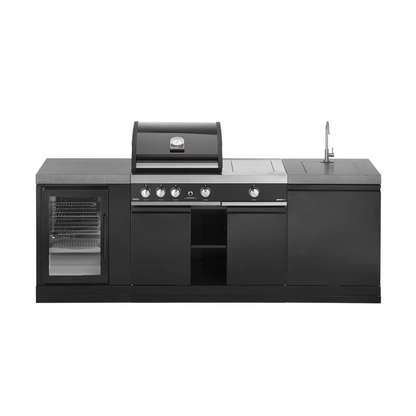 GrandPro 230 Premium G4 Plus Outdoor Kitchen with Fridge and Sink | G230G4P3FS