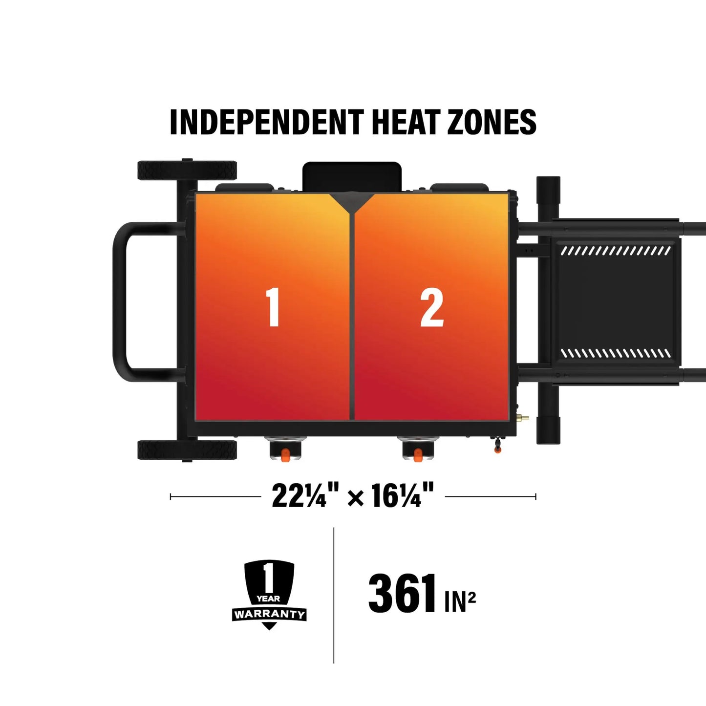 Blackstone OTG 22" Griddle with FlexFold Legs | 257‑2350DK