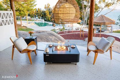 Elementi Plus Copenhagen Porcelain Top Fire Table – 16 kW | OFP101BB