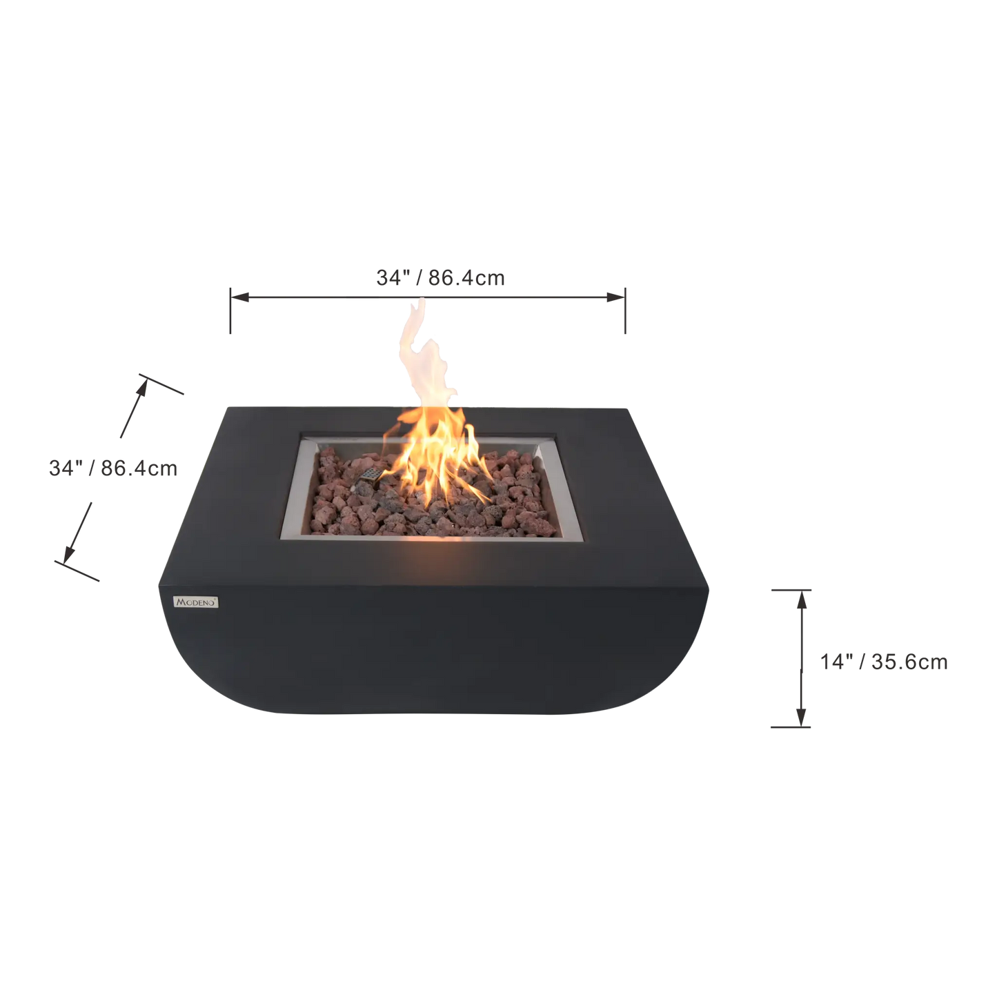 Elementi Modeno Aurora Fire Table – 14.7 kW | OFG114