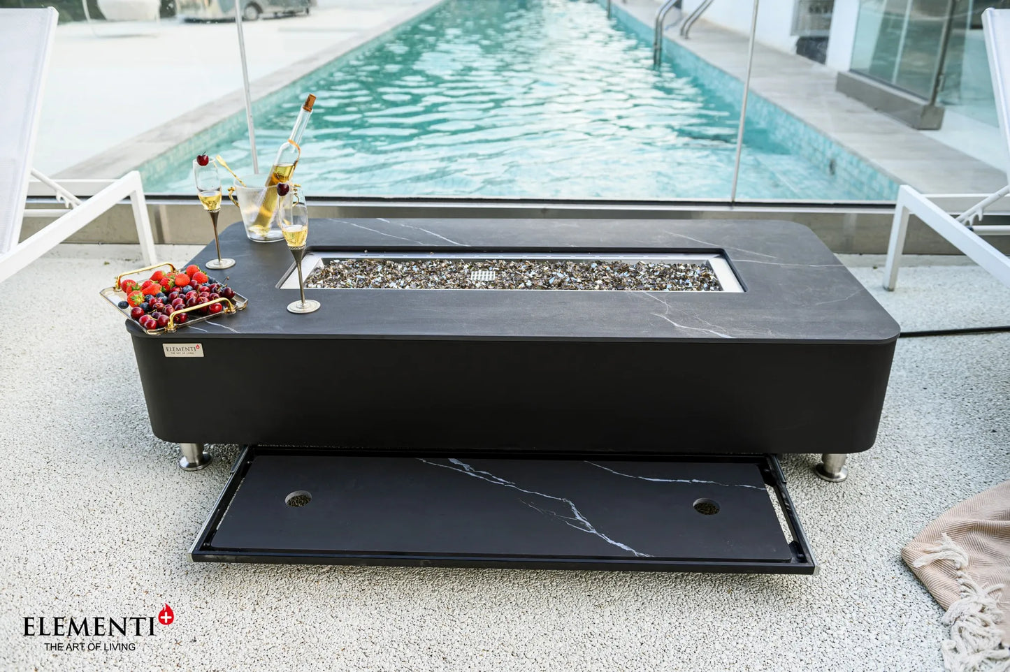 Elementi Plus Valencia Fire Table – 16 kW | OFP102BB