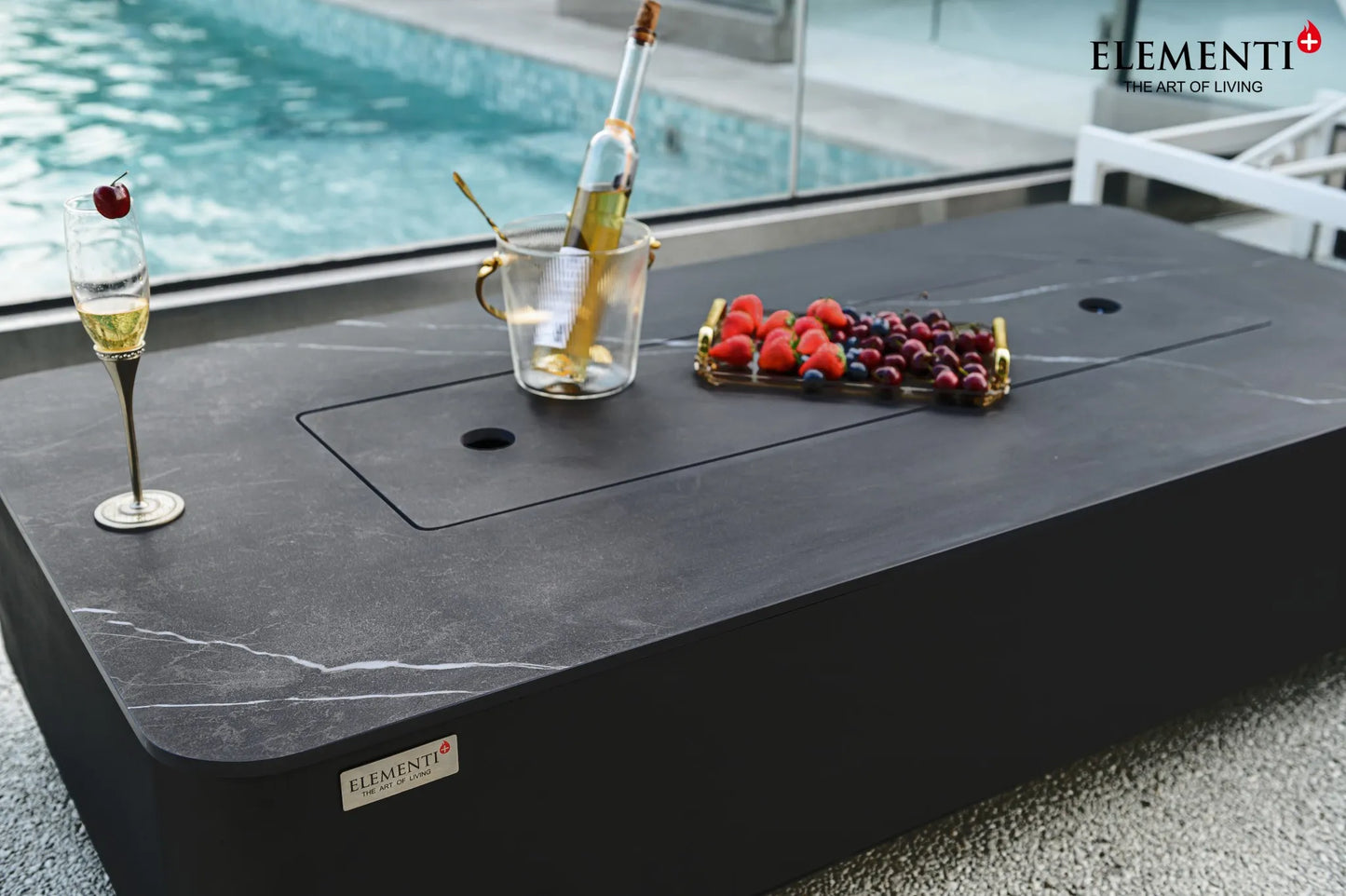 Elementi Plus Valencia Fire Table – 16 kW | OFP102BB
